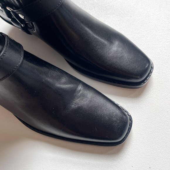 Madewell Santiago Western Ankle Boot Leather Black Size 7 NEW IN BOX - Picture 5 of 9